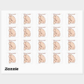 Adorable Dog Lover Sticker スクエアシール (シート)