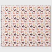Adorable Dog Pattern Gift Wrap for All Occasions ラッピングペーパー (フラット)