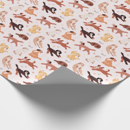 Adorable Dog Pattern Gift Wrap for All Occasions ラッピングペーパー (角)
