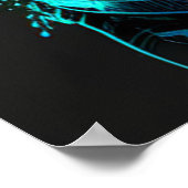 adorable dog with sunglasses  ポスター (角)