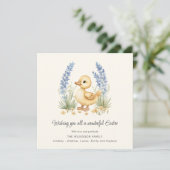 Adorable Duckling Spring Easter Card カード (スタンド正面)