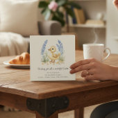 Adorable Duckling Spring Easter Card カード