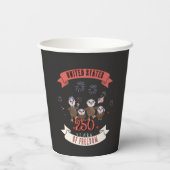 Adorable Eagle Family US 250 Years of Freedom 紙コップ (裏面)