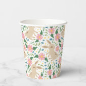  adorable Easter Bunny & Eggs Pattern 紙コップ (裏面)