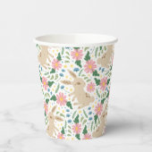  adorable Easter Bunny & Eggs Pattern 紙コップ (左)