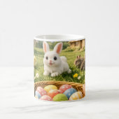 Adorable Easter Mug – Bunny, Chicks & Pastel Eggs コーヒーマグカップ (中央)