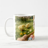 Adorable Easter Mug – Bunny, Chicks & Pastel Eggs コーヒーマグカップ (左)
