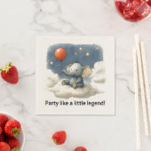 🎈Adorable Elephant Celebration Napkins 🐘✨ スタンダードカクテルナプキン (インサイチュ)