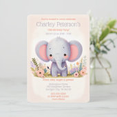 Adorable Elephant Themed Birthday Party for Kids 招待状 (スタンド正面)