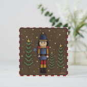 Adorable Festive Christmas Nutcracker Holiday Card シーズンカード (スタンド正面)
