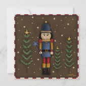 Adorable Festive Christmas Nutcracker Holiday Card シーズンカード (正面)
