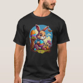 Adorable Festive Easter Kids Cute Easter Bunny Gra Tシャツ (正面)