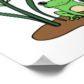Adorable Flower and Frog Poster ポスター (角)