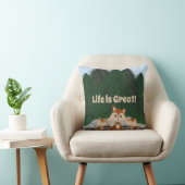 Adorable Fox Family  クッション (椅子)