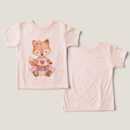 Adorable Fox Heart Animal (デザイン正面&裏面)