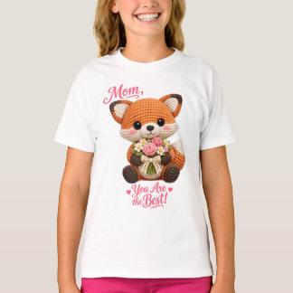 Adorable Fox Mom You Are The Best Cute Mothers Day Tシャツ