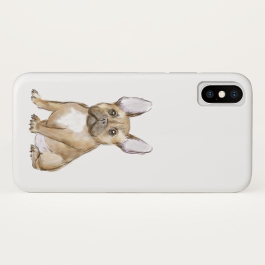Adorable french bulldog puppy Case-Mate iPhoneケース (裏面(横))