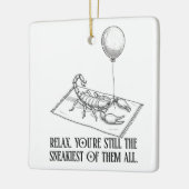 Adorable Funny Scorpio Gift Zodiac Present  セラミックオーナメント (左)