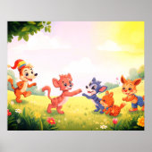 Adorable Furry Animals for Your Little Ones Wall  ポスター (正面)