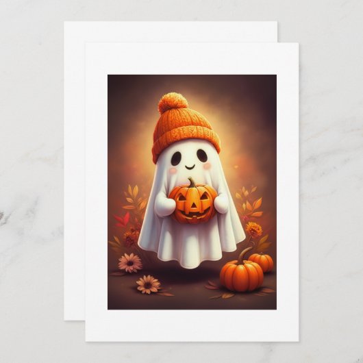 adorable ghost 招待状 (正面/裏面)