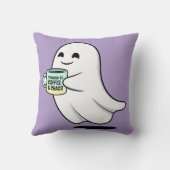 Adorable Ghost Cute Halloween Illustration クッション (裏面)