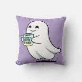 Adorable Ghost Cute Halloween Illustration クッション (正面)