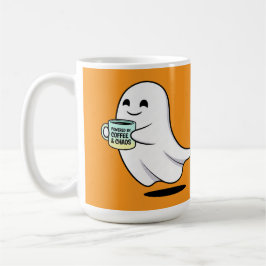 Adorable Ghost Cute Halloween Illustration コーヒーマグカップ
