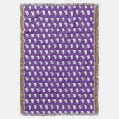 Adorable Ghost Cute Halloween Illustration スローブランケット (正面縦)