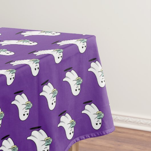 Adorable Ghost Cute Halloween Illustration テーブルクロス (インサイチュ)