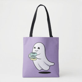 Adorable Ghost Cute Halloween Illustration トートバッグ