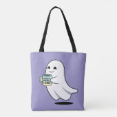 Adorable Ghost Cute Halloween Illustration トートバッグ (裏面)