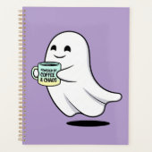 Adorable Ghost Cute Halloween Illustration プランナー手帳 (正面)