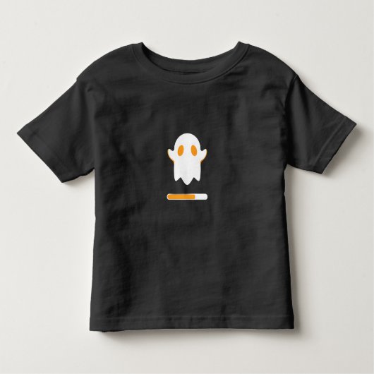 Adorable Ghost & Loading Bar トドラーTシャツ (正面)