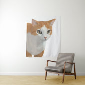 Adorable Ginger Cat Art タペストリー (インサイチュ)