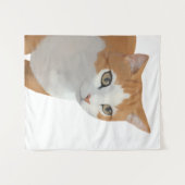 Adorable Ginger Cat Art タペストリー (正面(横))