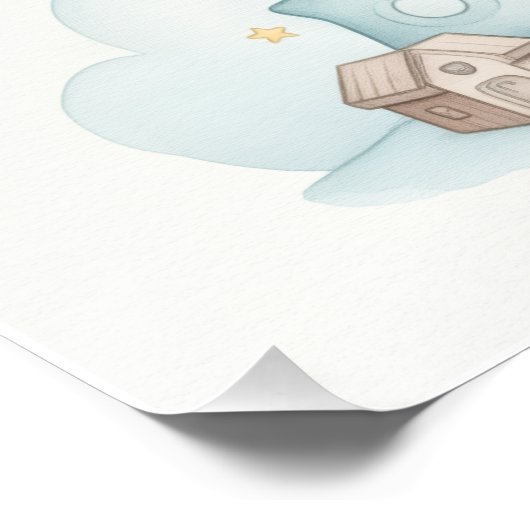 Adorable Giraffe Nursery Room Poster.  ポスター (コーナー)