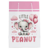 Adorable Girl Little Peanut ミディアムペーパーバッグ (裏面)