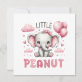 Adorable Girl Little Peanut  招待状 (正面)