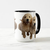 “Adorable Golden Retriever Puppies Mug** マグカップ (正面右)