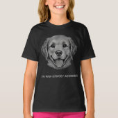 Adorable Golden Retriever puppy  Tシャツ (正面)