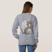 Adorable Gray Tabby Kitten スウェットシャツ (裏面フル)