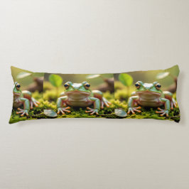 Adorable Green Frog Body Pillow ボディピロー