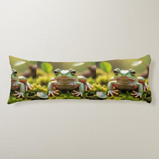 Adorable Green Frog Body Pillow ボディピロー (正面)