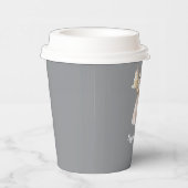 Adorable Grey & Pink Bunny Birthday Cup 紙コップ (右)