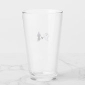 Adorable Halloween Duo Friendly Ghost and Black Ca タンブラーグラス (裏面)