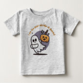 Adorable Halloween Ghost ベビーTシャツ (正面)