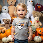 Adorable Halloween Ghost ベビーTシャツ