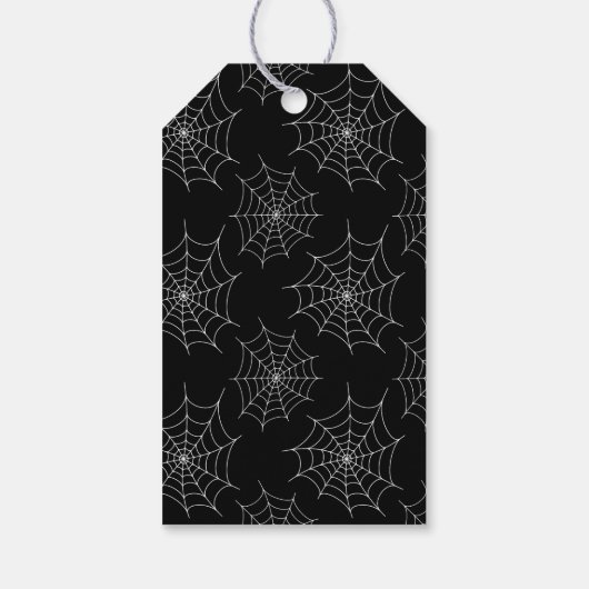 Adorable Halloween Skeleton Cookie Black ギフトタグ (裏面)