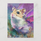 Adorable Hamster Dragon ポストカード (正面)