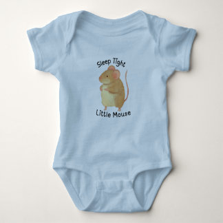 Adorable Hand-Painted Mouse Baby Bodysuit ベビーボディスーツ